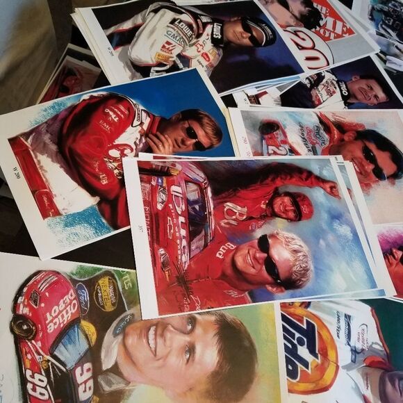 NASCAR LOT OF90 ART PRINTS PRICE IS FOR ALL VARIOUS LEGENDS!!